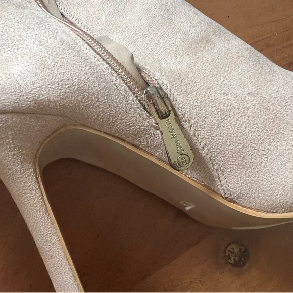 Cape Robbin Womens Suede Side Lace Up Over The Knee High Heel Boots size 8 - Picture 9 of 12